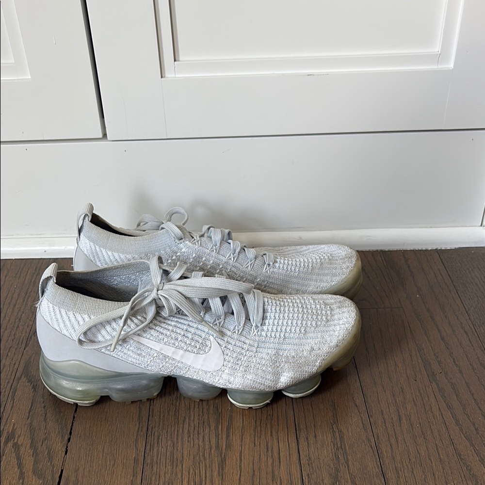 Nike Gray VaporMax Flyknit Shoes